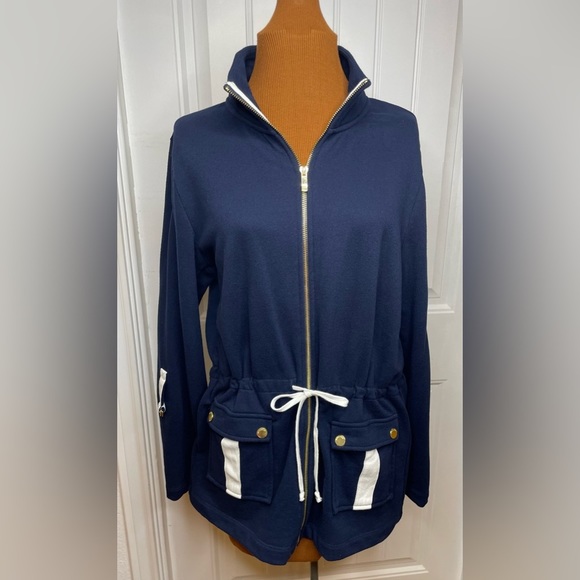 Jones New York Jackets & Blazers - Jones NY Navy Blue Lightweight Jacket Size Large